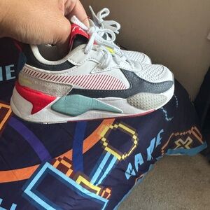 Kids' White and Red Sneakers